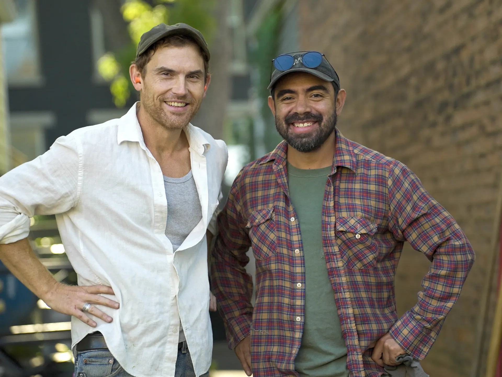 2 members of the Old Growth team posing and smiling